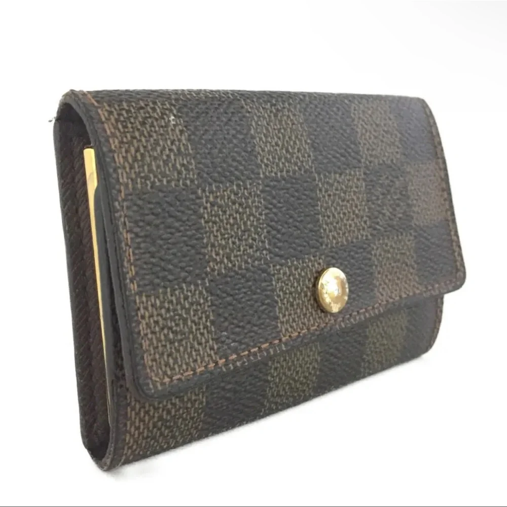 AUTH Louis Vuitton Damier 6 Ring Key Card Case - Picture 2 of 7